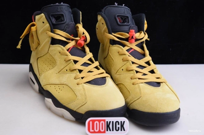 Rep TBkick YELLOW JORDAN 6 SCOTT AIR CN1084-300 X TRAVIS 0728